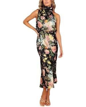 Vincent Midi Dress - Metallic