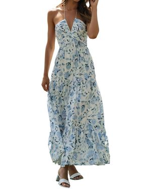 Linda Charm Midi Dress - Blue