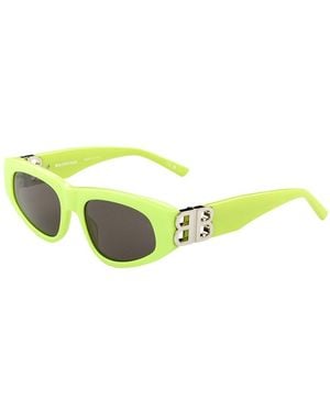 Balenciaga Bb0095s 53mm Sunglasses - Yellow