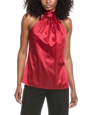 Ramy Brook Lori Silk-Blend Blouse - Red