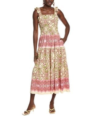 Maison Tara Elisa Midi Dress - Pink