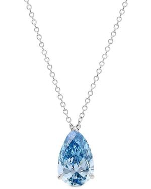 Amairah 14K 2.00 Ct. Tw. Lab-Grown Diamond Solitaire Pendant Necklace - Blue