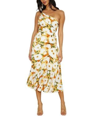 CAMILA BLANCO Midi Dress - Metallic