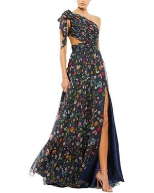 Kira Mone Short Sleeve Printed Maxi Dress - Black