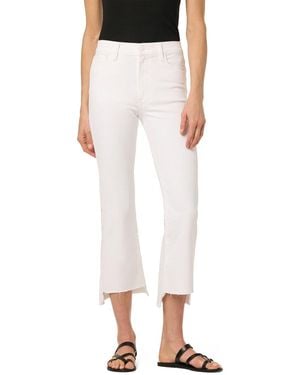 Joe's Jeans High Rise Crop Bootcut & Step Hem Jean - White