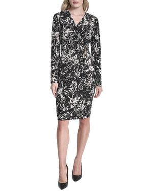 DKNY Wrap Dress - Black