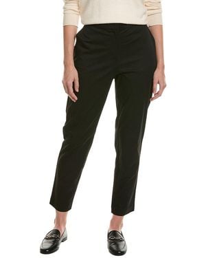 Eileen Fisher Hi Waist Slim Ankle Pant - Black