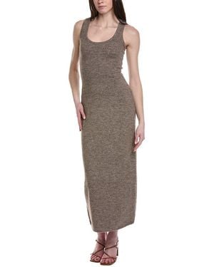 Line & Dot Dune Wool-Blend Sweaterdress - Brown