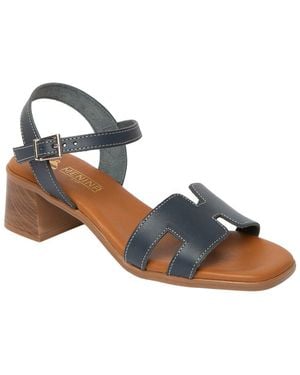Menina Step Siena Leather Sandal - Blue