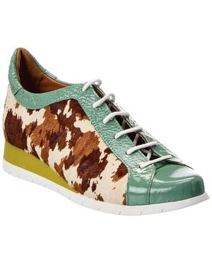 Arche Sitwo Haircalf & Patent Sneaker - Green