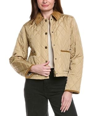 Burberry Cropped Jacket - Natural