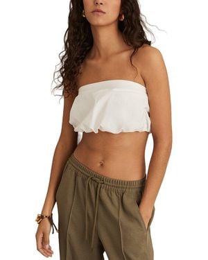Reiss Safiyya Cropped Top - Brown
