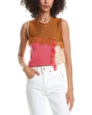 forte_forte Sleeveless Knit Top - Red