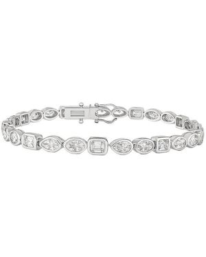 Prince Diamond & Jewelry 14K 5.70 Ct. Tw. Lab-Grown Diamond Lab-Grown Multi- Shape Bracelet - White