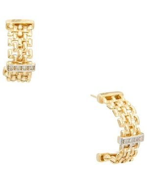 Meshmerise 0.12 Ct. Tw. Diamond 18K Over Earring - Metallic
