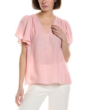 Ramy Brook Bronta Short Sleeve Top - Pink