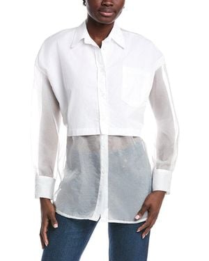 ANNA KAY Alberte Sheer Blouse - White