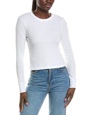 Michael Stars Palmer Cropped T-Shirt - White