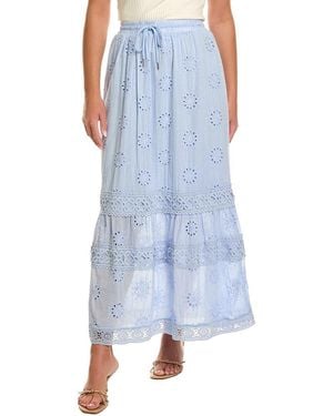 Estellina Midi Skirt - Blue