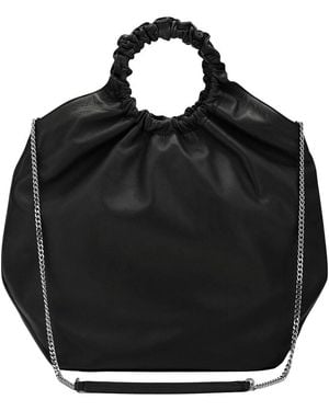 Agl Attilio Giusti Leombruni Gretty Leather Tote - Black