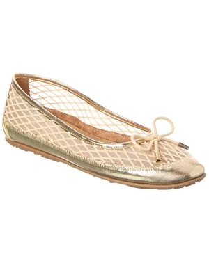 Aerosoles Palma Leather & Canvas Flat - White