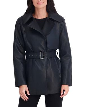 Kenneth Cole Faux Leather Jacket - Black