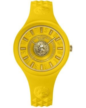 Versus Versus By Versace Fire Island Lion Watch - Yellow