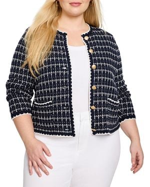 NIC+ZOE Plus Mixed Up Jumper Jacket - Black