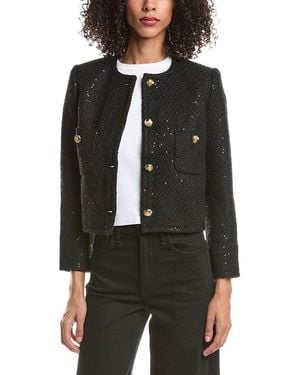 GUIZIO Bela Tweed Jacket - Black