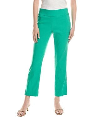 Jones New York Wide Waistband Straight Ankle Pant - Green
