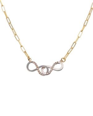 Meshmerise 18K Over 0.10 Ct. Tw. Diamond Necklace - Metallic