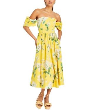 mestiza Odette Convertible Midi Dress - Yellow