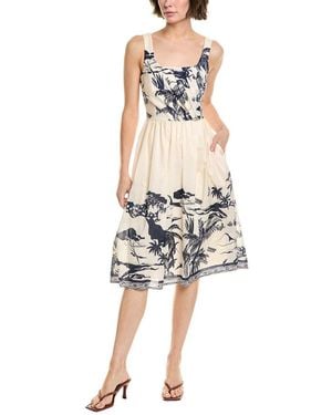 Maggy London Midi Dress - White