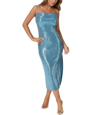 Bebe Slim Maxi Dress - Blue