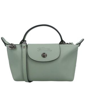 Longchamp Le Pliage Xtra Xs Leather Pouch - Green