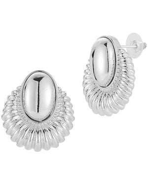 Glaze Jewelry Plated Earrings - White