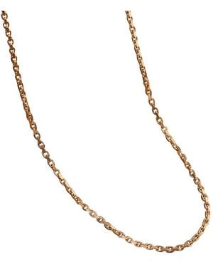 Karma and Luck Plated Chain Necklace - Metallic