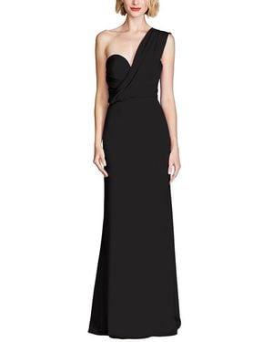 Halston Roselle Crepe Gown - Black