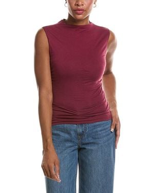 Velvet By Graham & Spencer Madeline Gauzy Whisper Top - Red