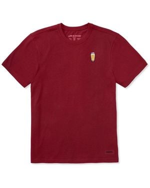 Life Is Good. Crusher T-Shirt - Red
