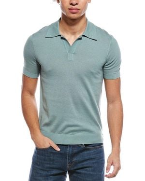 Todd Synder X Champion Silk & Cashmere-Blend Polo Shirt - Blue