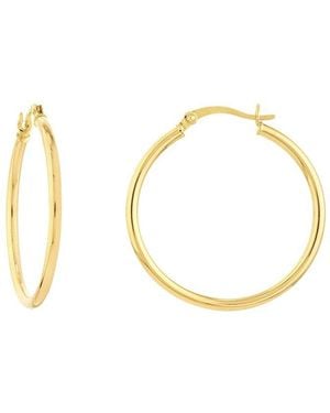 HAWLEY ST 14K Polished Earrings - Metallic