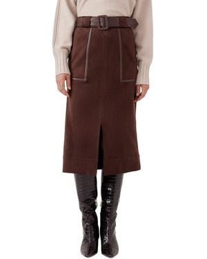 J.McLaughlin Finnian Skirt - Brown