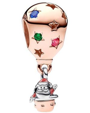 PANDORA Moments 14K Rose Plated Charm - White