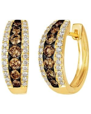 Le Vian Sustainability 14K 1.50 Ct. Tw. Diamond Hoop Earrings - Metallic