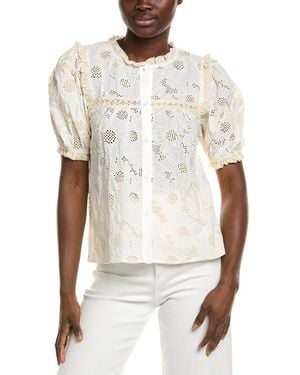 Stellah Embroidered Blouse - White