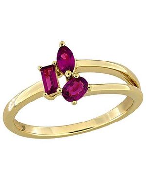 Rina Limor 0.53 Ct. Tw. Rhodolite Split-Shank Ring - White