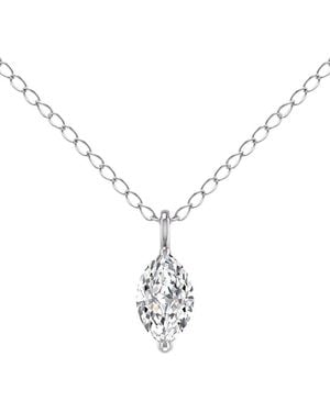 Lab Grown Diamonds 14K 0.50 Ct. Tw. Lab Grown Diamond Necklace - White