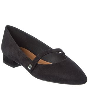 Aquatalia Priya Waterproof Suede Flat - Blue