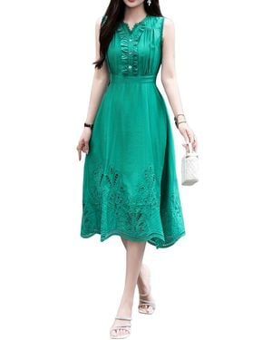 BURRYCO Sleeveless Midi Dress - Green